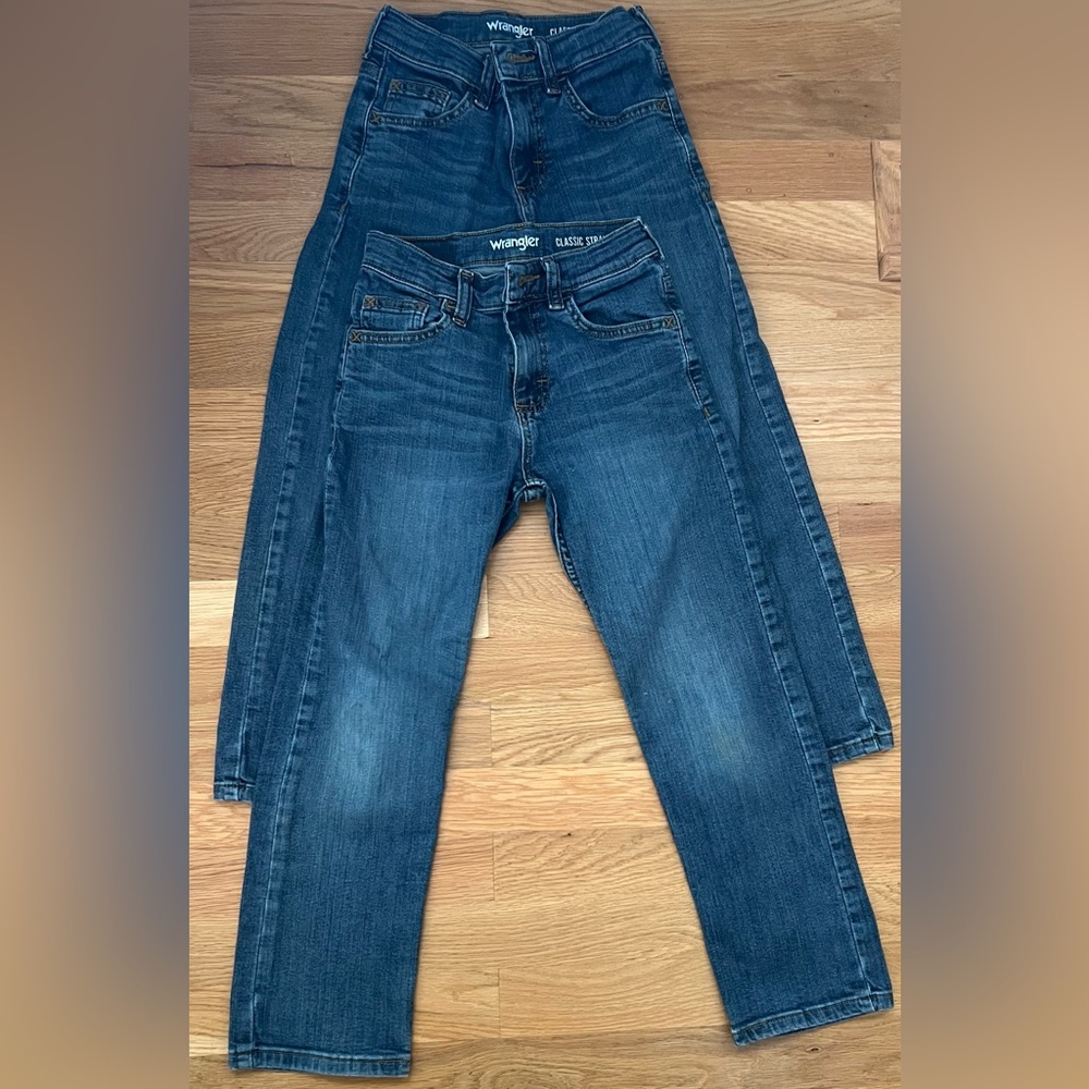 Wrangler Boys 8 Slim Jeans Straight Leg (Two Pairs of Jeans)